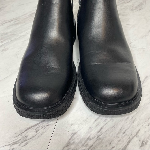 New! Franco Sarto Jellisa Black Faux Leather Bootie 9 1/2 - Picture 8 of 12